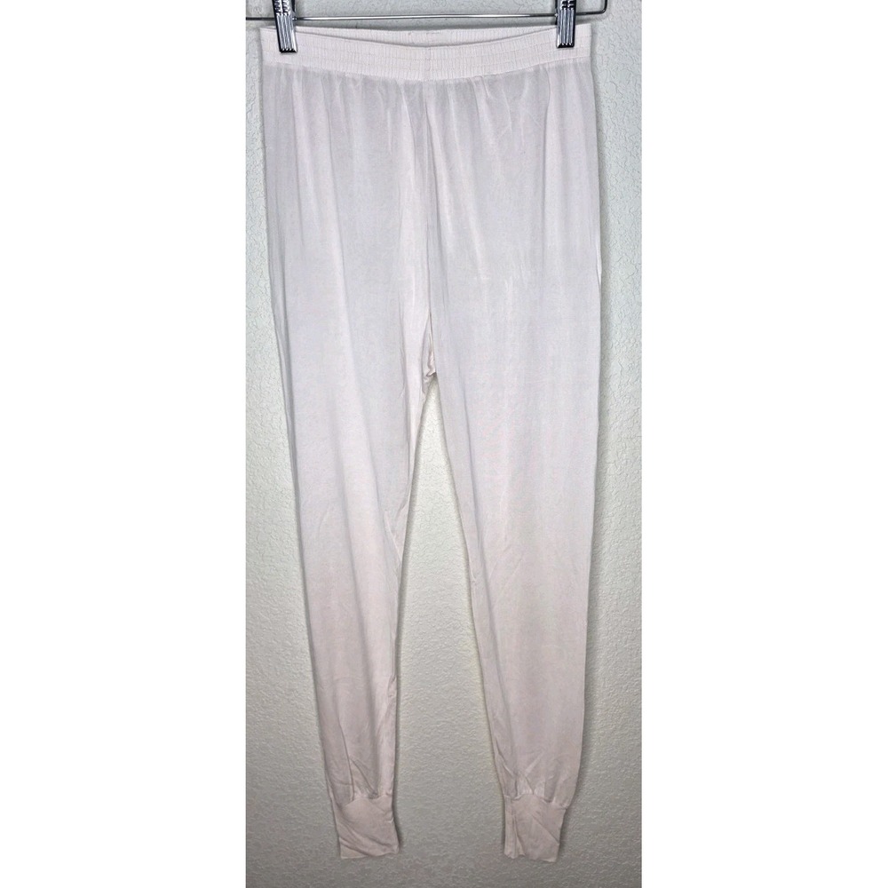 Vtg 90's Winter Silks Leggings 100% Silk Pink Woman PM Base Layer Elastic Waist